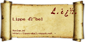 Lippe Ábel névjegykártya