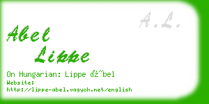 abel lippe business card